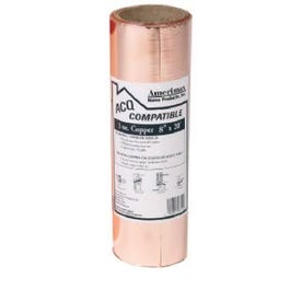Copper Flashing, Laminated, 8-In. x 20-Ft., 3-oz.