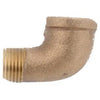 Pipe Fitting, Street Elbow, Rough Brass, 90 Degree, 3/8-In.