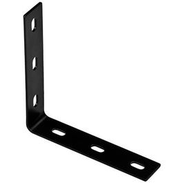 Corner Brace, Black Steel, 7.1-In.