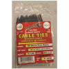 Tool City Ultra Light Duty Cable Ties Pure Nylon Black 18 lbs 4 100 Pack (4, Black)
