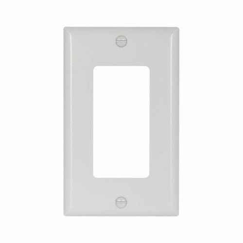 Eaton Cooper Wiring Decorator / GFCI Wallplate, White 1 Gang