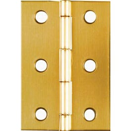 Broad Hinge, Brass, 2.5 x 1.75-In., 2-Pk.