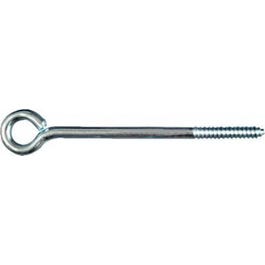 Lag Screw Eye, Zinc, 3/8 x 8-In.