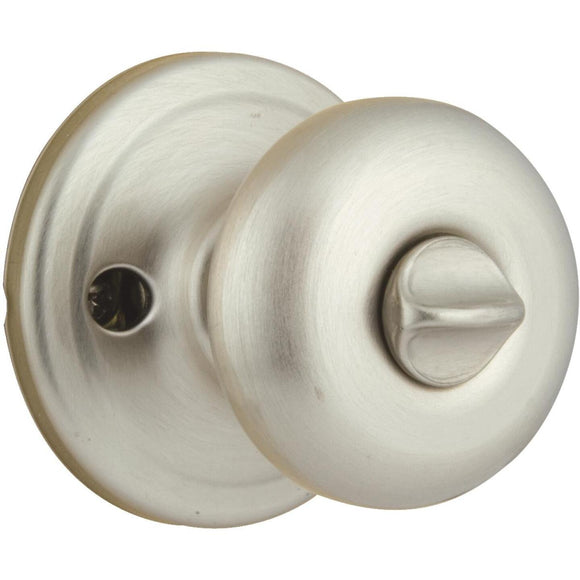 Kwikset Signature Series Satin Nickel Bed & Bath Door Knob