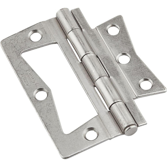 National 3 In. Satin Nickel Surface Mount Bi-Fold Door Hinge