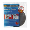 M-D 1/2 W x 3/8 T x 10' L Gray Foam Weatherstrip Tape