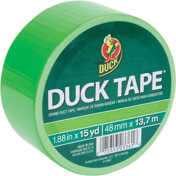 Duck Tape 1.88 In. x 15 Yd. Colored Duct Tape, Neon Lime