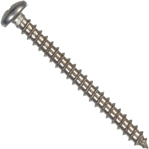 Hillman #12 x 1-1/2 In. Phillips Pan Head Stainless Steel Sheet Metal Screw (100 Ct.)