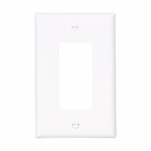 Eaton Cooper Wiring Decorator / GFCI wallplate, White 1 Gang (White, 1 Gang)