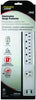 Power Zone Surge Protector Power Strip White (4 ft L Cord 125 V 15 A)