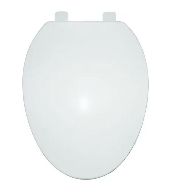 ProSource Toilet Seat Elongated Polypropylene Plastic Hinge (19