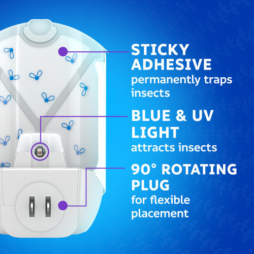 Zevo Flying Insect Trap Fly Trap (1 Plug-In Base + 1 Cartridge)