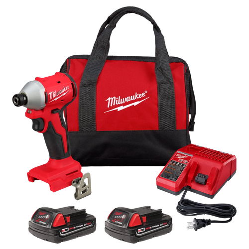 Milwaukee M18™ Compact Brushless 1/4 Hex Impact Driver Kit (1 Kit)