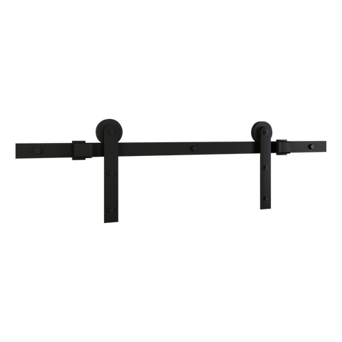 National Hardware Builder Interior Barn Door Kit 72, Matte Black