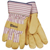 Kinco Lined Grain Pigskin Glove (TAN/BLUE/RED Large)