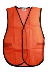 C.H Hanson Safety Vest-Soft Mesh Orange Fluorescent (One size, Orange)