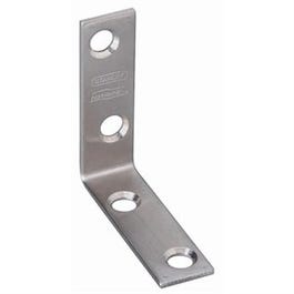 Corner Brace, Stainless Steel, 2 x 5/8-In.