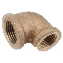 Pipe Fitting, Reducing Elbow, 90-Degree, Lead-Free Red Brass, 3/4 x 1/2-In.