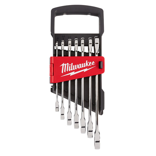 7pc Ratcheting Combination Wrench Set - Metric