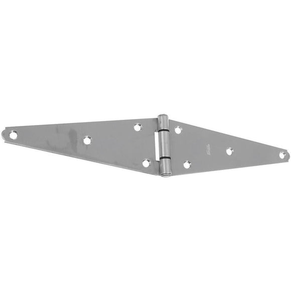 National 8 In. Stainless Steel Heavy Strap Hinge