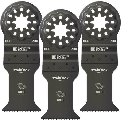 Imperial Blades Starlock 1-3/8 In. 18 TPI Fast Wood Oscillating Blade (3-Pack)