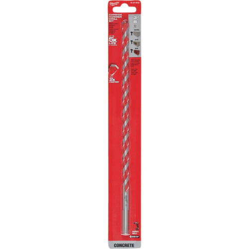 Milwaukee 3/8 In. x 12 In. Carbide Masonry Drill Bit