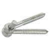 National Hardware Screw Hook & Eye Hinges 1/2 x 4